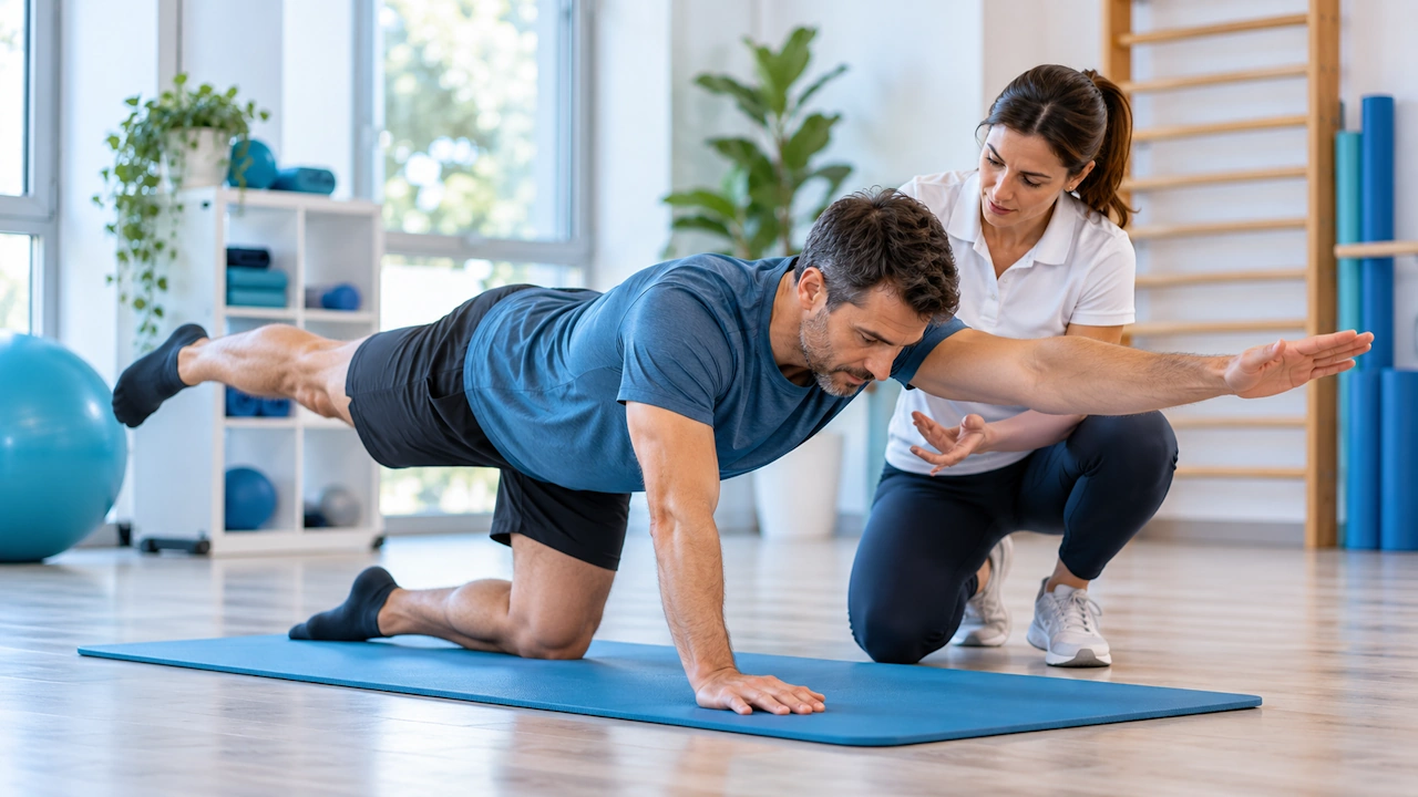 Esercizio di Ginnastica Posturale con movimento attivo guidato dall’insegnante a Chiasso