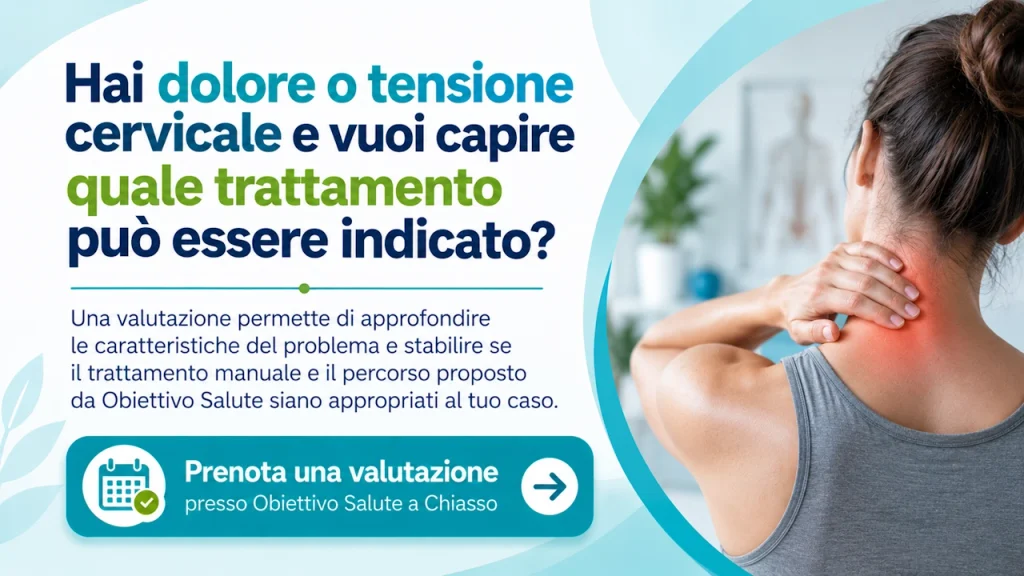 Massaggio per cervicalgia a Chiasso – contatta Obiettivo Salute per una valutazione
