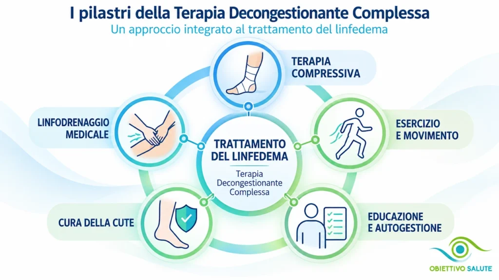 I pilastri della Terapia Decongestionante Complessa per il trattamento del linfedema